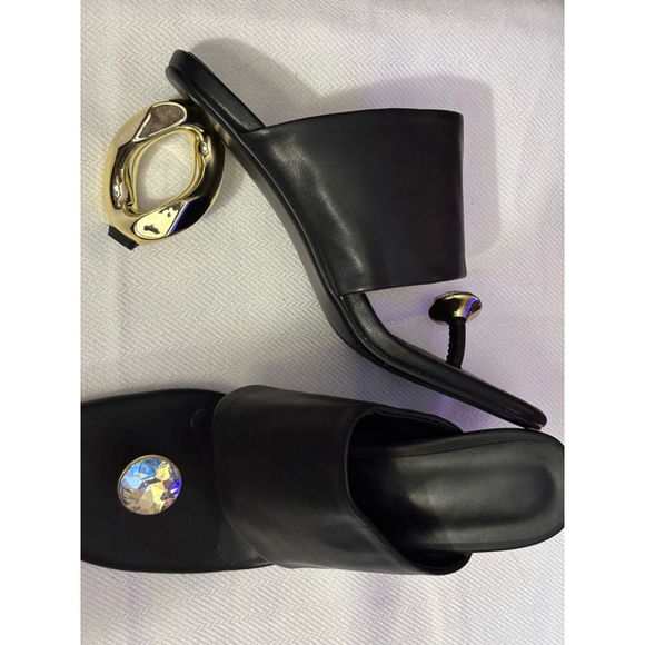 Women's Unbranded Black Sandals Size 39 - Picture 2 of 3